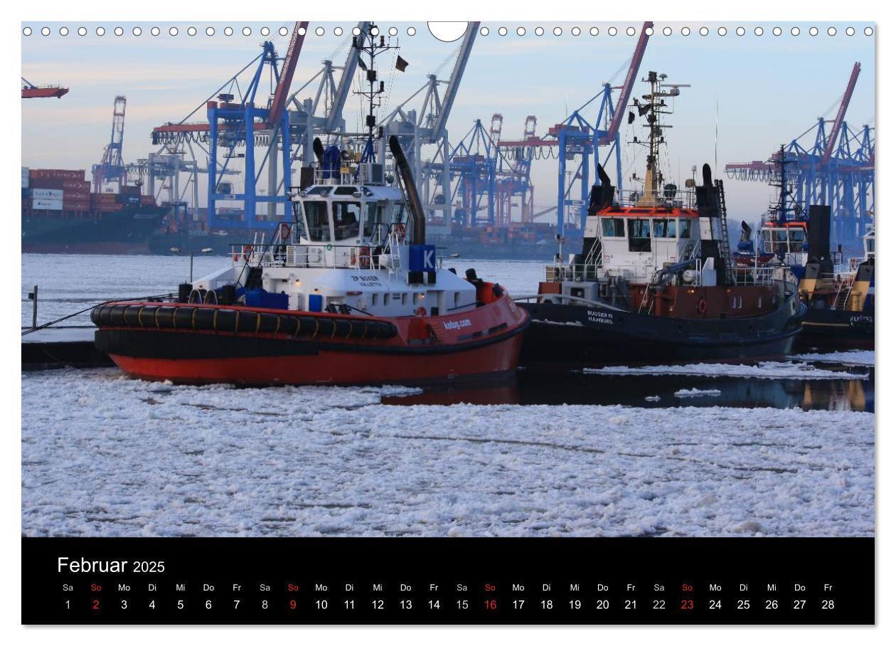 Bild: 9783435693368 | Schiffe auf der Elbe (Wandkalender 2025 DIN A3 quer), CALVENDO...