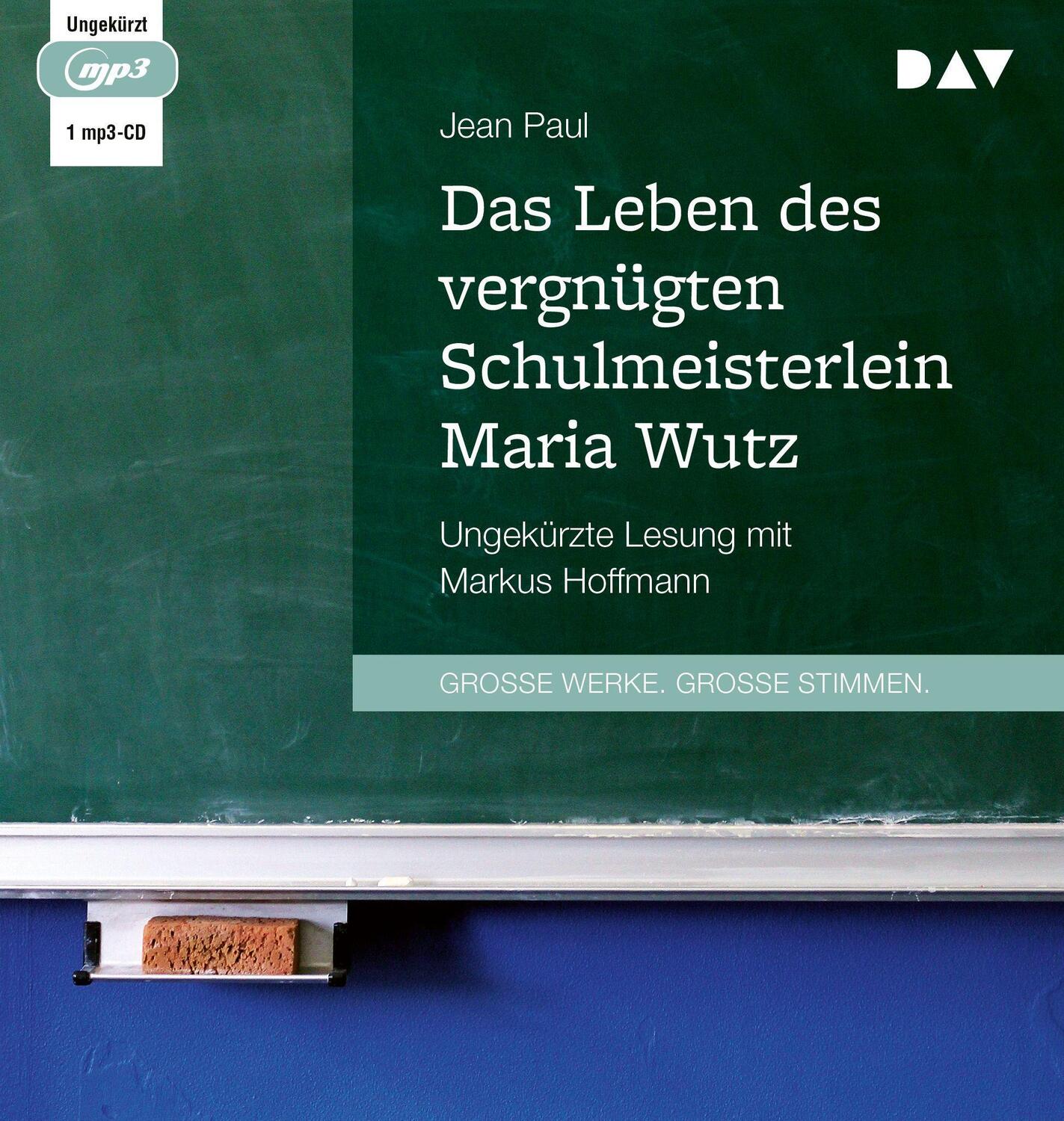 Cover: 9783742429971 | Das Leben des vergnügten Schulmeisterlein Maria Wutz | Jean Paul | MP3