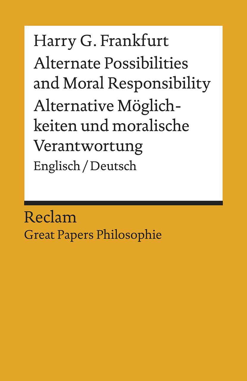 Cover: 9783150195789 | Alternate Possibilities and Moral Responsibility / Alternative...