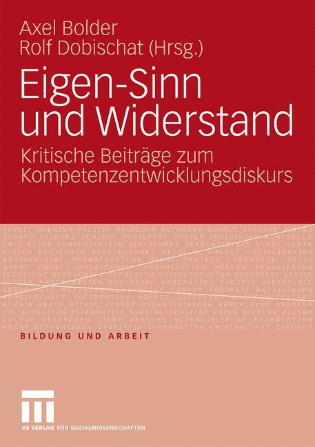 Cover: 9783531160283 | Eigen-Sinn und Widerstand | Rolf Dobischat (u. a.) | Taschenbuch | vi