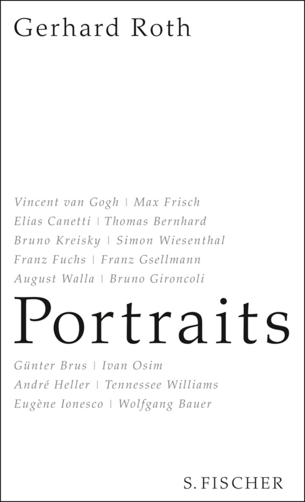 Cover: 9783100660657 | Portraits | Gerhard Roth | Buch | 2012 | S. Fischer Verlag GmbH