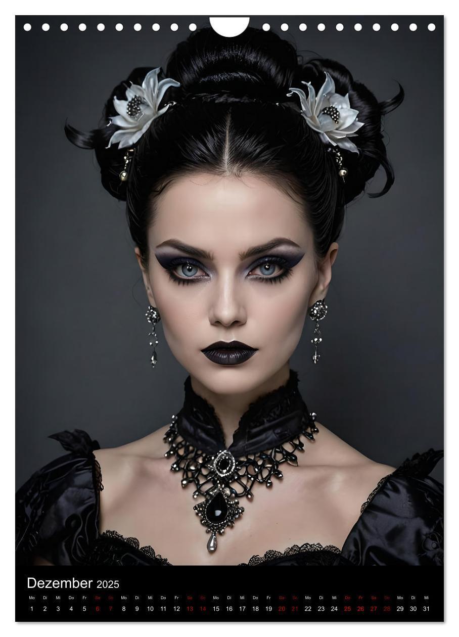 Bild: 9783457180150 | Gothic beauties - Schönheiten der Nacht (Wandkalender 2025 DIN A4...