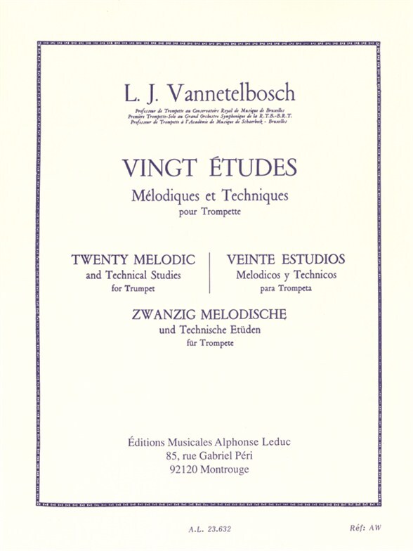 Cover: 9790046236327 | 20 études mélodiques et techniques pour trompette (fr/dt/sp) | Buch