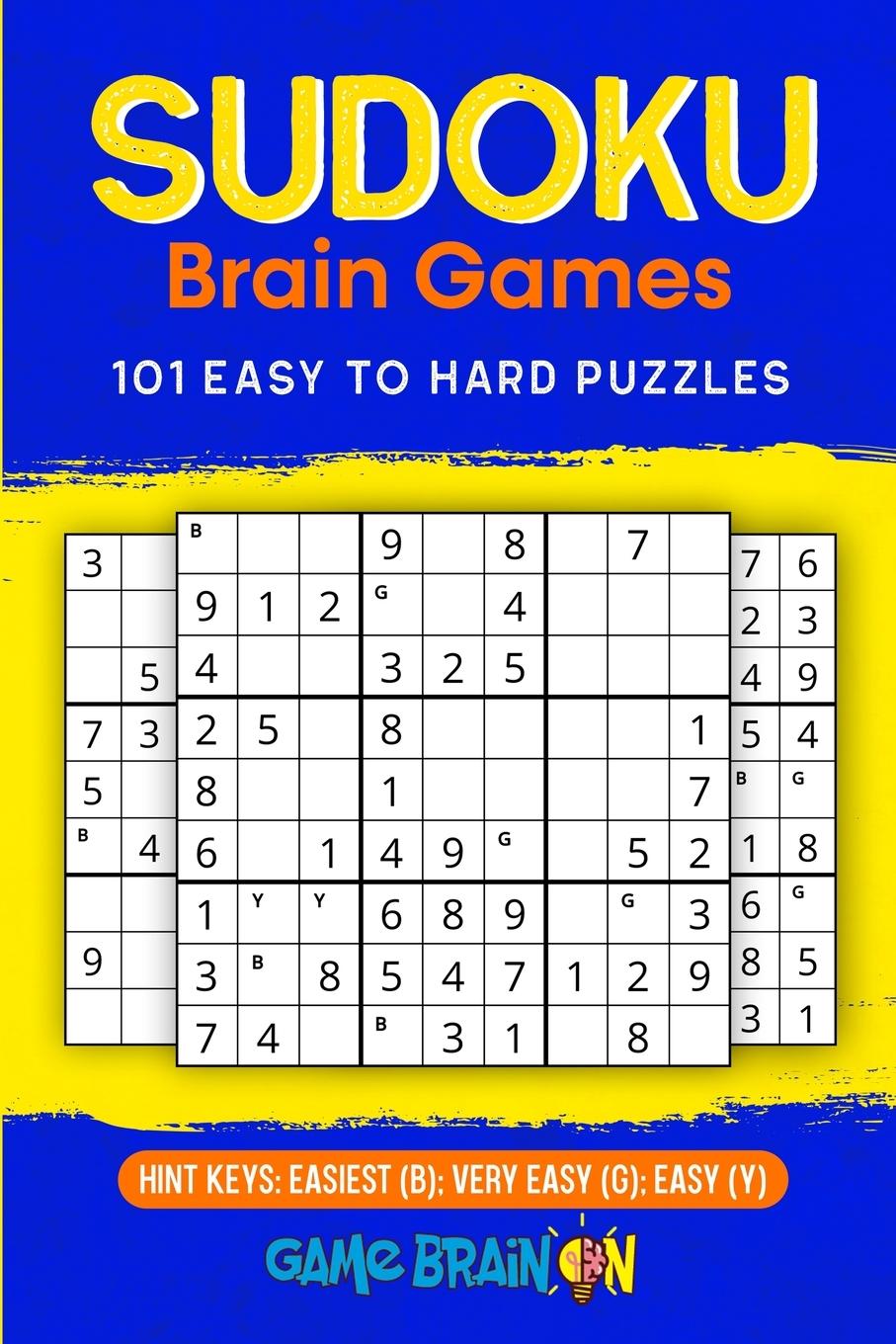 Cover: 9781953210173 | Sudoku Brain Games | 101 Easy To Hard Puzzles | Chris Saldrick | Buch