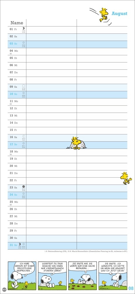 Bild: 9783756406081 | Peanuts Planer Wir zwei 2025 | Kalender | Spiralbindung | 14 S. | 2025