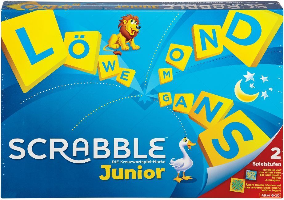 Cover: 746775261344 | Scrabble, Junior (Kinderspiel) | 2 Spielstufen | Spiel | In Spielebox