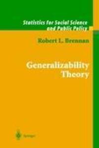 Cover: 9780387952826 | Generalizability Theory | Robert L. Brennan | Buch | xx | Englisch