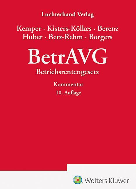 Cover: 9783472097815 | BetrAVG - Kommentar | Betriebsrentengesetz | Claus Berenz (u. a.)