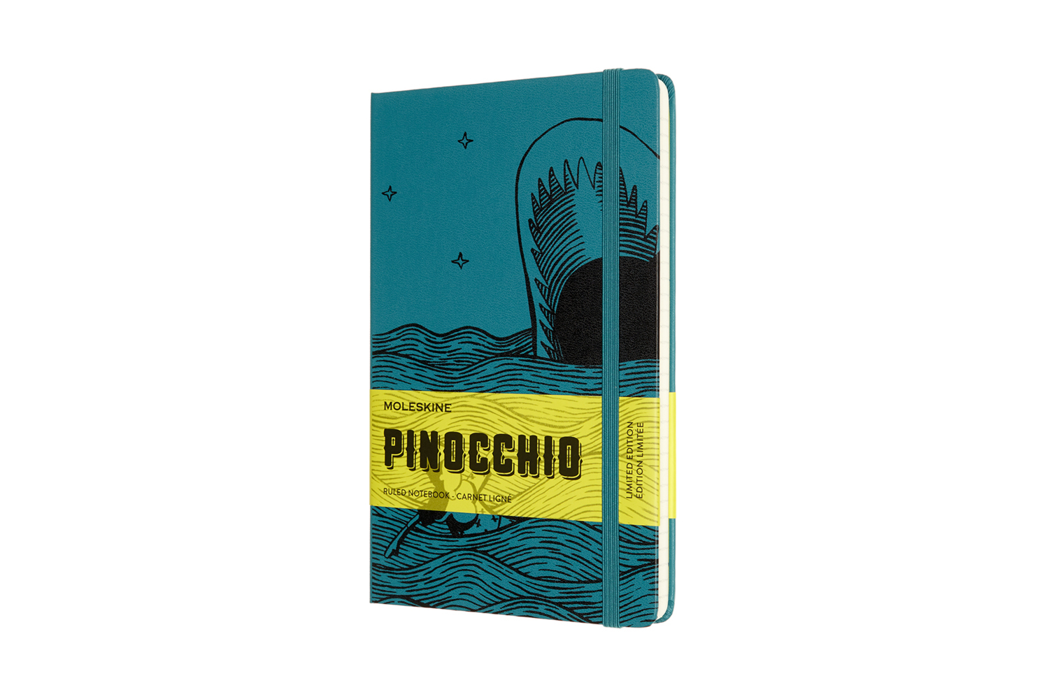 Cover: 8056420853650 | Moleskine Notizbuch - Pinocchio, Large/A5, Liniert, Walfisch | Buch