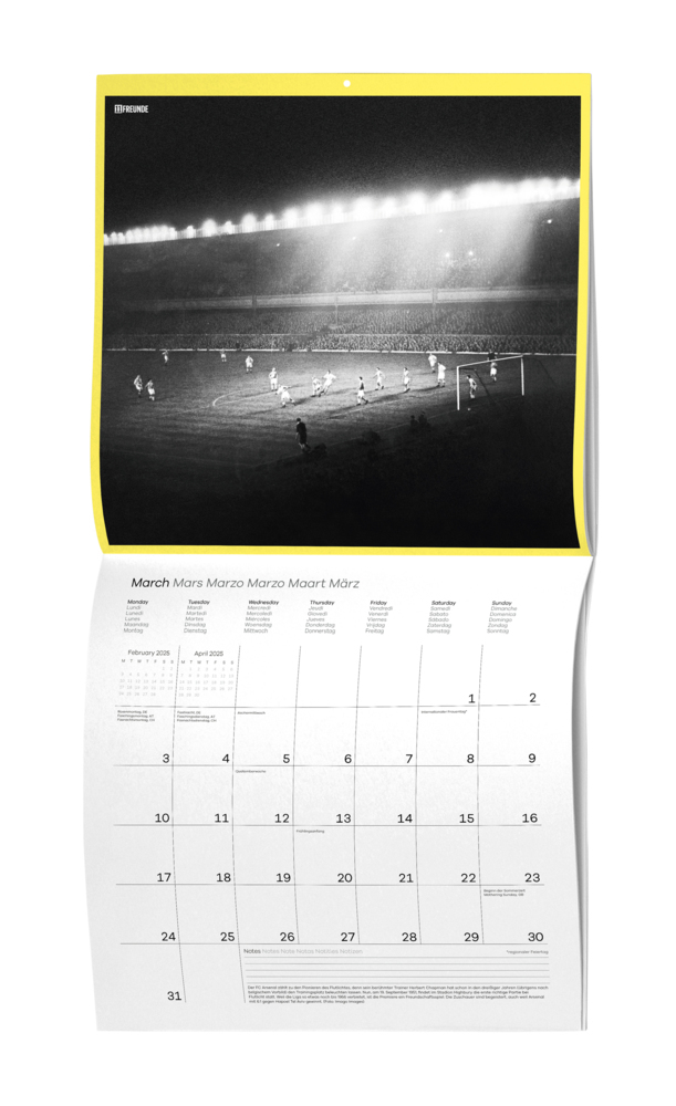 Bild: 4002725995216 | Ein Flutlichtkalender von 11FREUNDE 2025 - Wand-Kalender -...