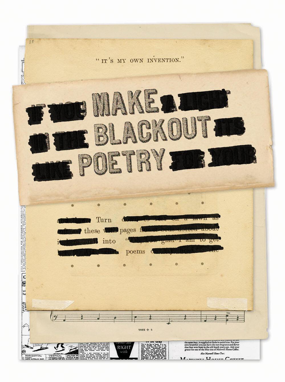 Cover: 9781419732492 | Make Blackout Poetry | Turn These Pages Into Poems | John Carroll