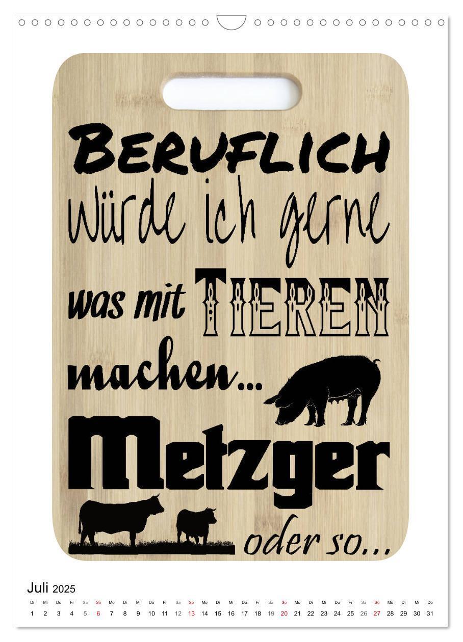 Bild: 9783435939756 | Metzger-Sprüche (Wandkalender 2025 DIN A3 hoch), CALVENDO...