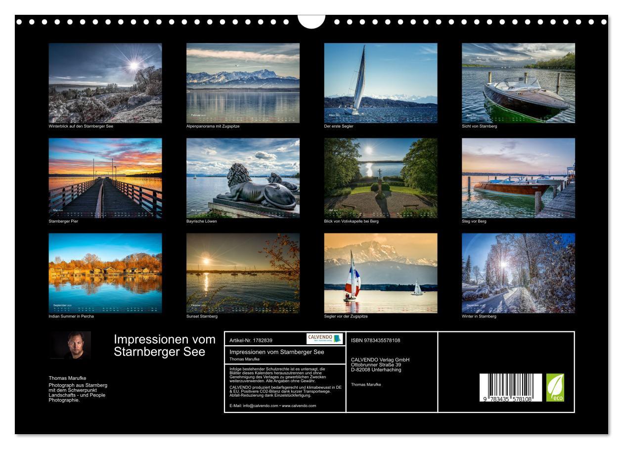 Bild: 9783435578108 | Impressionen vom Starnberger See (Wandkalender 2025 DIN A3 quer),...