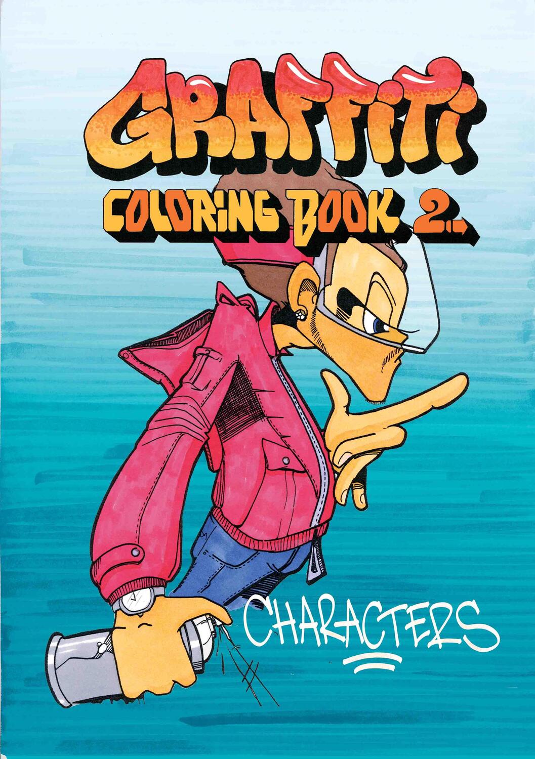 Cover: 9789185639281 | Graffiti Coloring, Book 2: Characters | Jacob Kimvall | Taschenbuch