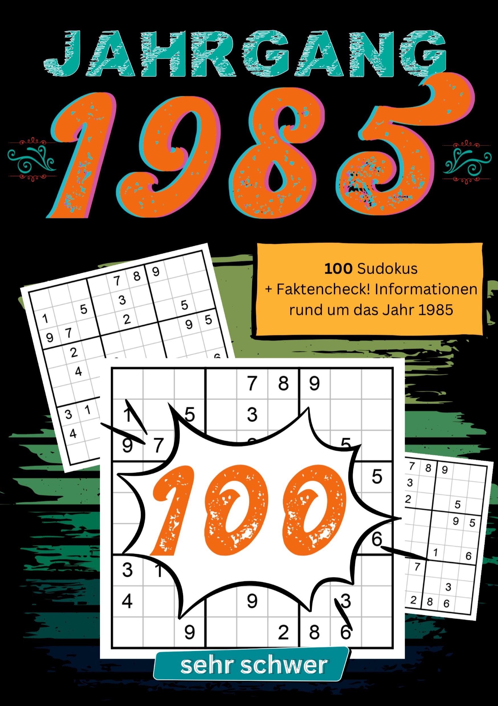 Cover: 9783384126559 | 1985- Rätselspaß und Zeitreise | Sudoku Jahrbücher | Taschenbuch