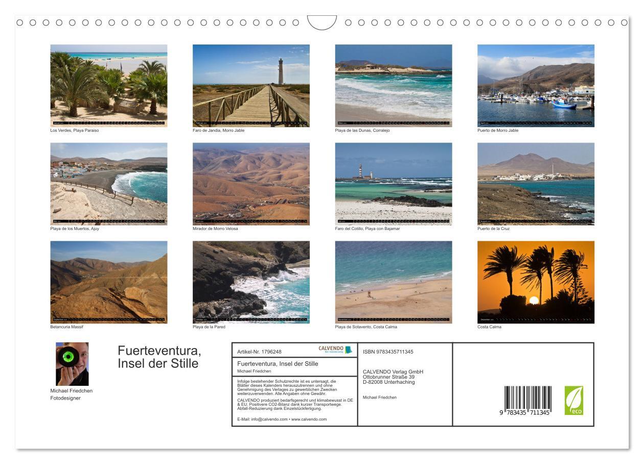 Bild: 9783435711345 | Fuerteventura, Insel der Stille (Wandkalender 2025 DIN A3 quer),...