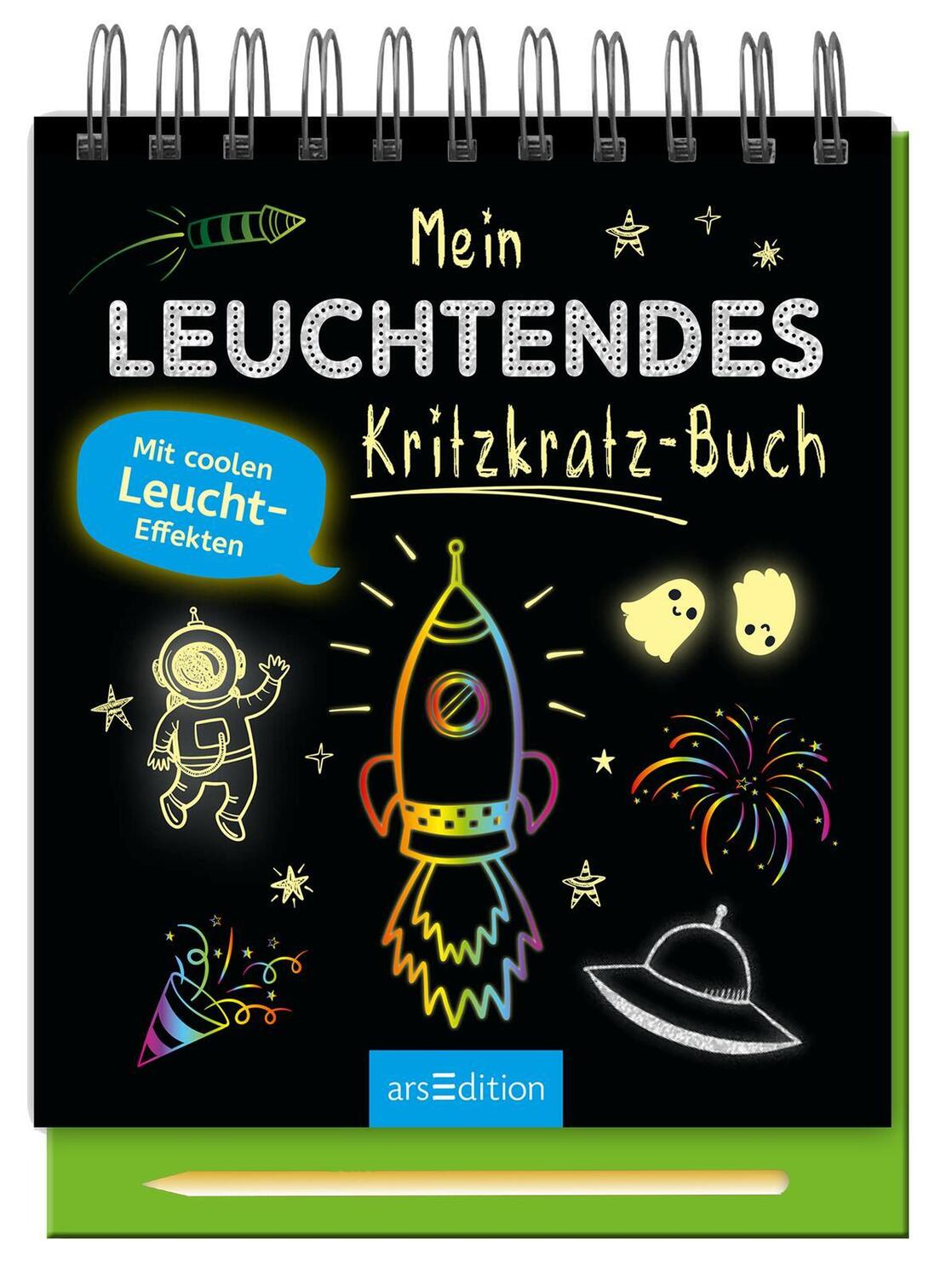 Cover: 9783845844220 | Mein leuchtendes Kritzkratz-Buch | Mit coolen Leucht-Effekten | Buch