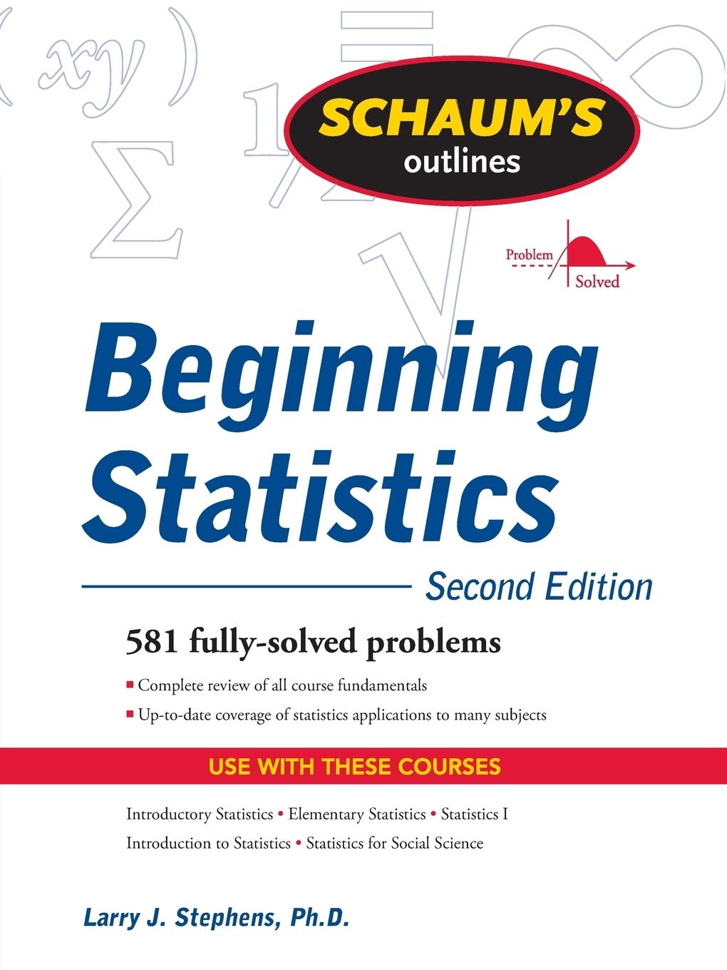 Cover: 9780071635332 | Schaum's Outline of Beginning Statistics, Second Edition | Stephens