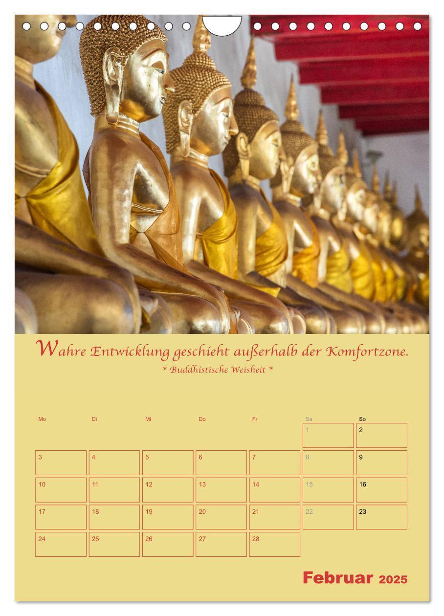 Bild: 9783435928484 | BUDDHA IN GOLD - Mit buddhistischen Sprüchen (Wandkalender 2025 DIN...