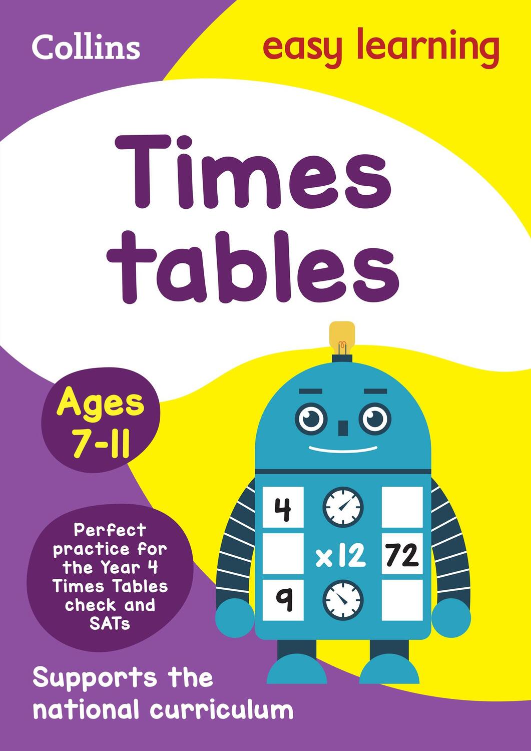 Cover: 9780008134402 | Collins Easy Learning Age 7-11 -- Times Tables Ages 7-11: New Edition