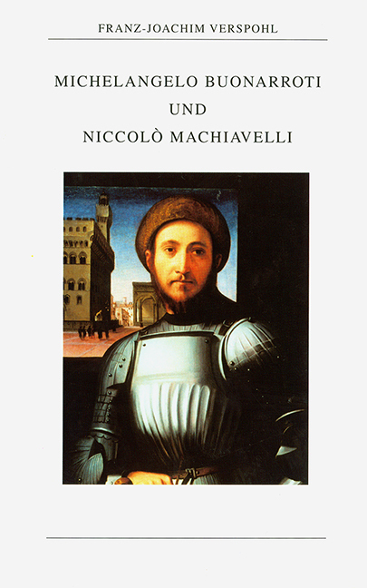 Cover: 9783892447382 | Michelangelo Buonarroti und Niccolò Machiavelli | Verspohl | Buch