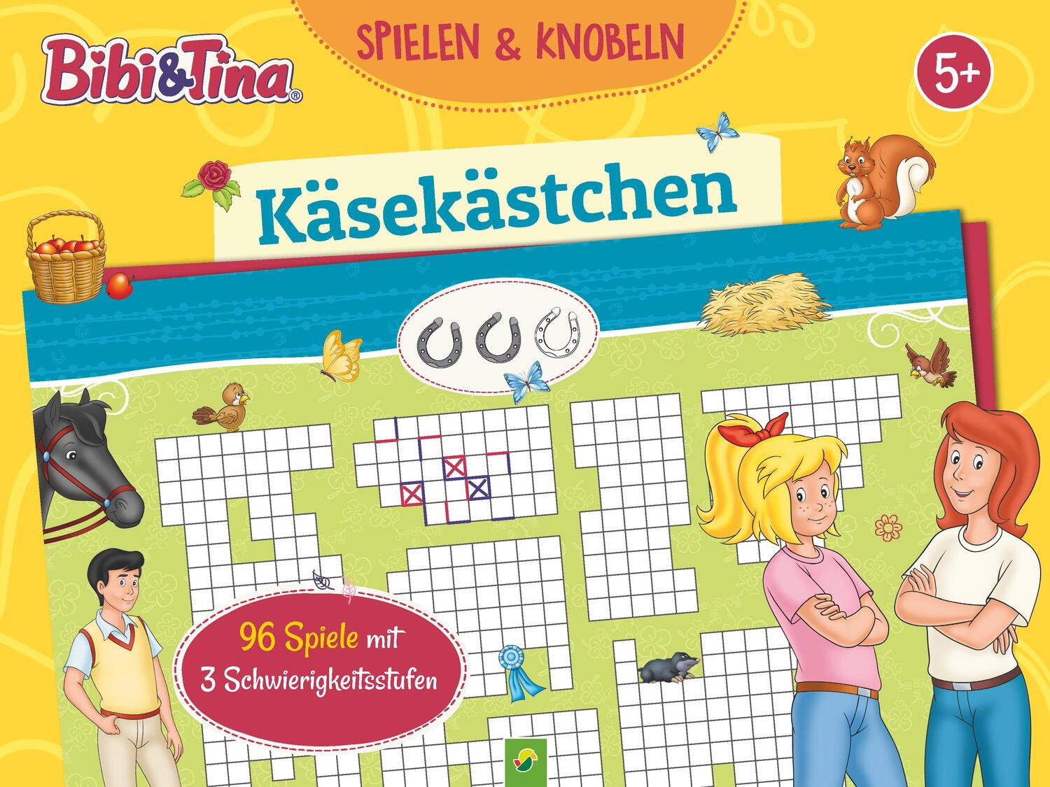 Cover: 9783849944414 | Bibi &amp; Tina Käsekästchen Spieleblock | Schwager &amp; Steinlein Verlag