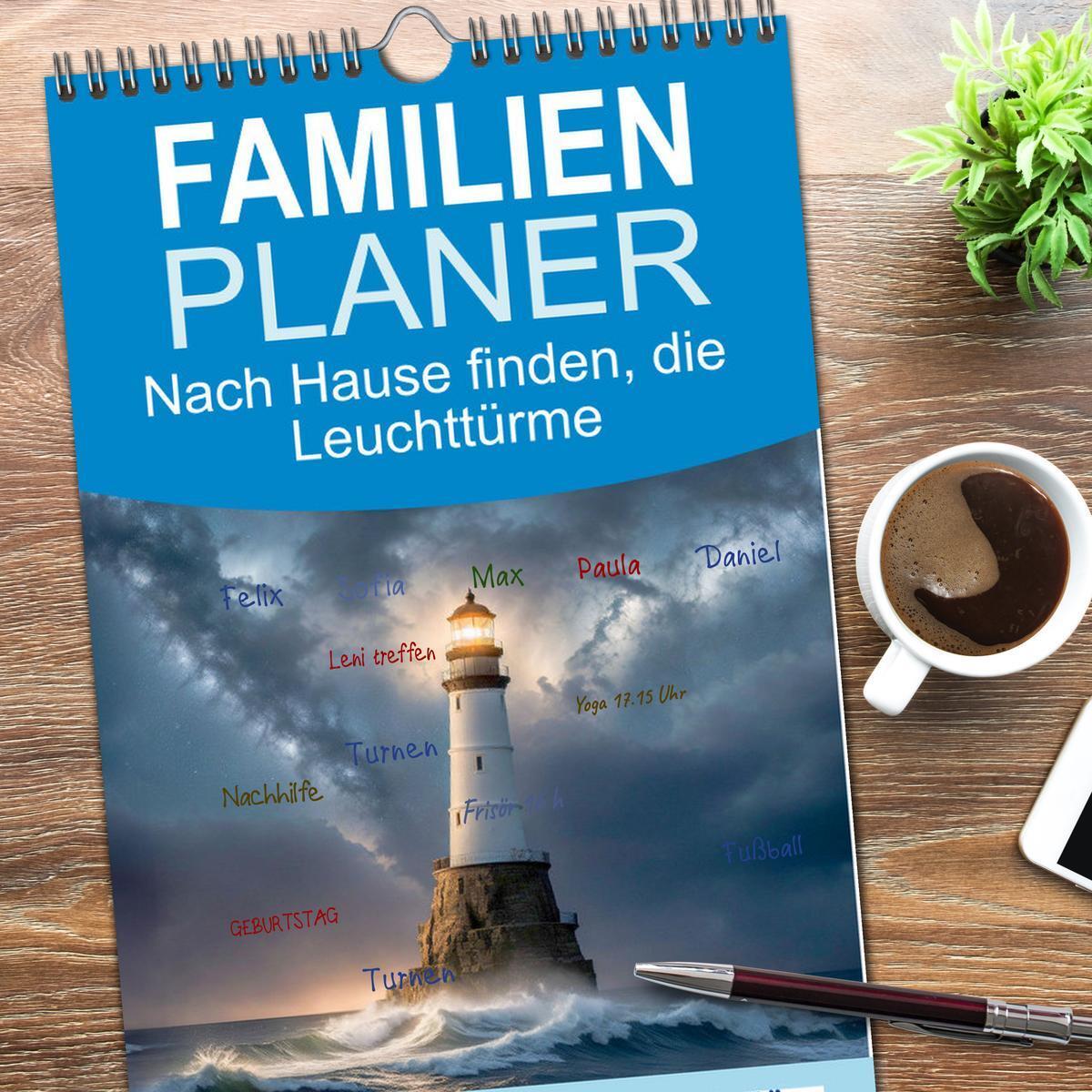 Bild: 9783457092217 | Familienplaner 2025 - Nach Hause finden, die Leuchttürme mit 5...