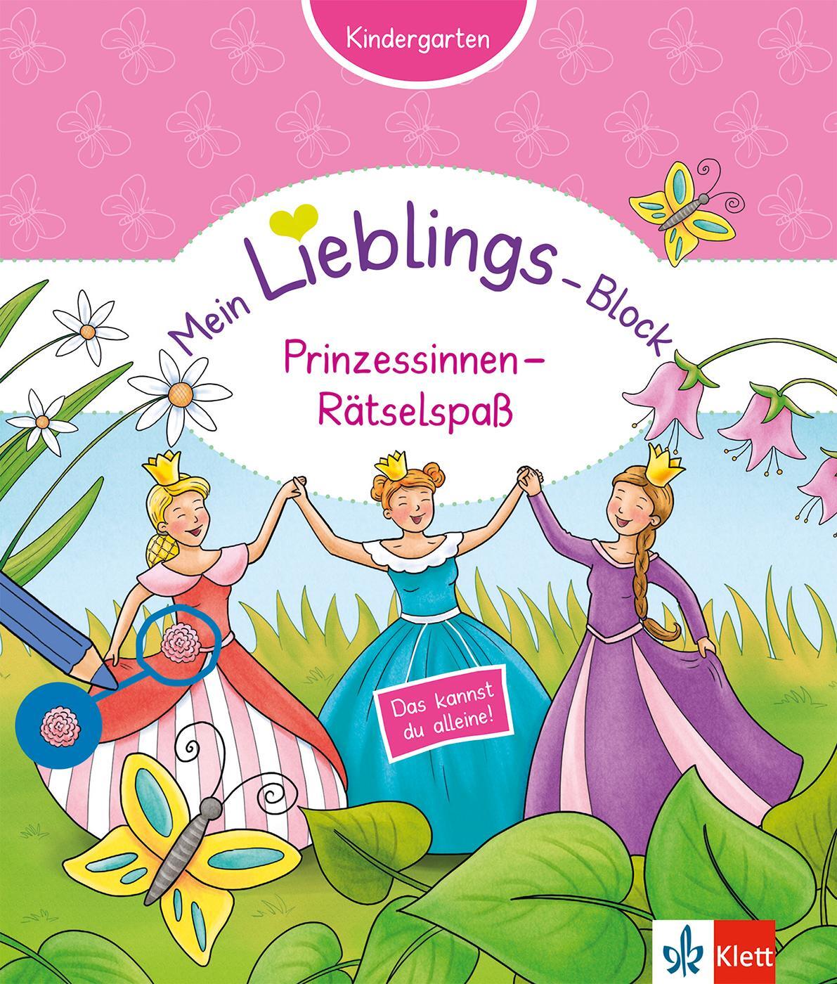 Cover: 9783129495223 | Klett Mein Lieblings-Block Prinzessinnen-Rätselspaß | Buch | Deutsch
