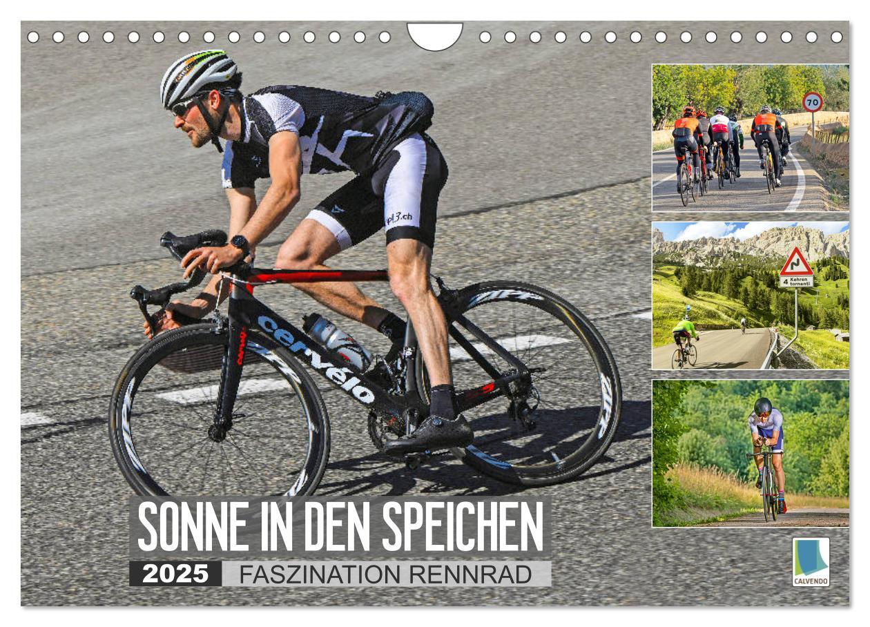 Cover: 9783435128235 | Sonne in den Speichen - Faszination Rennrad (Wandkalender 2025 DIN...