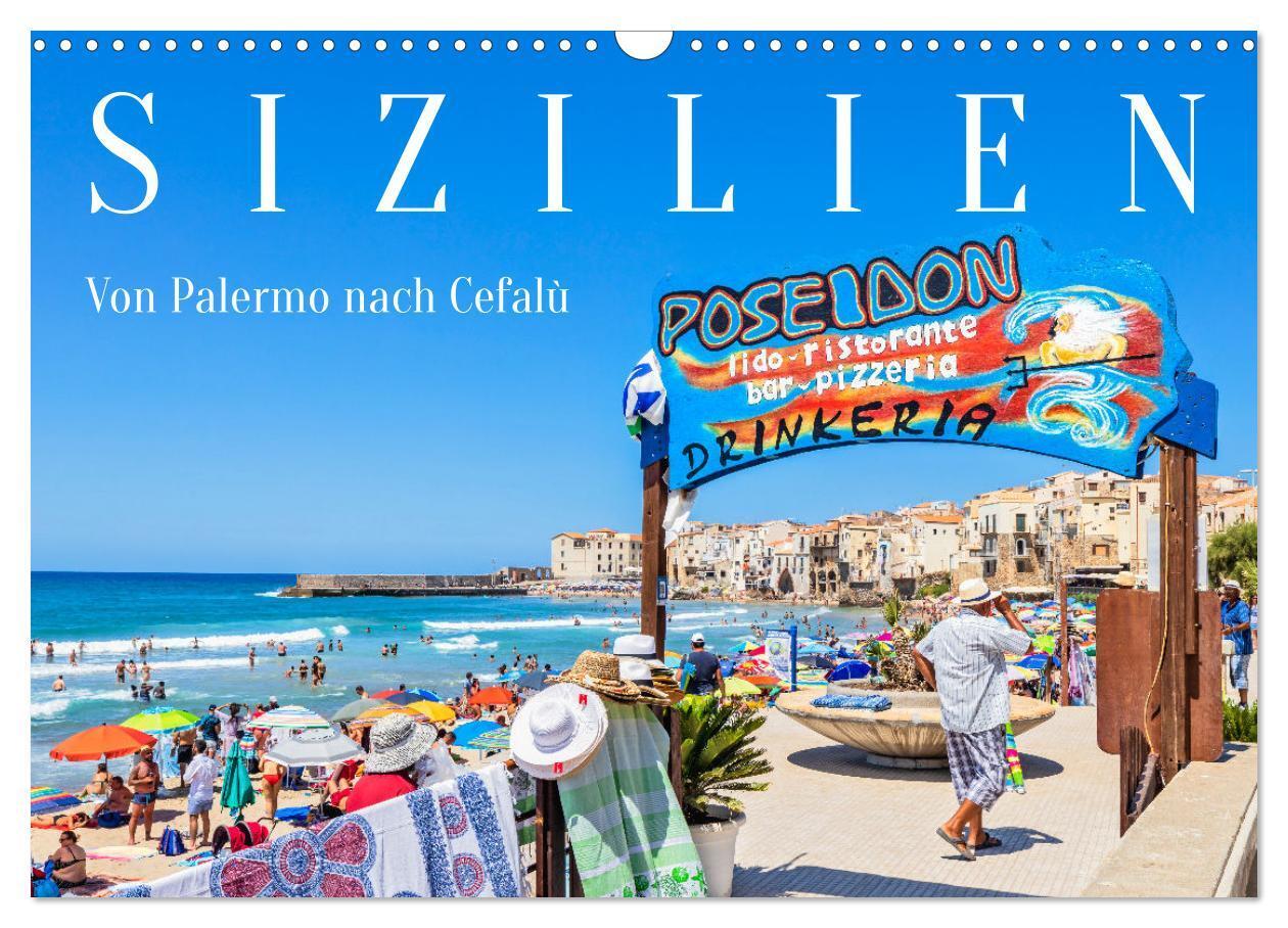 Cover: 9783675986510 | Sizilien - Von Palermo nach Cefalù (Wandkalender 2024 DIN A3 quer),...