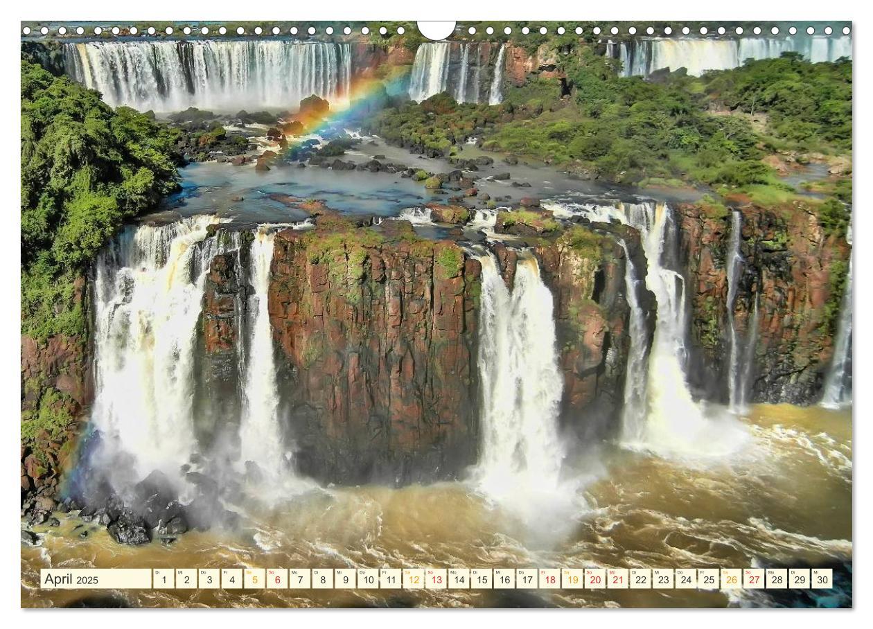 Bild: 9783435567652 | Iguazu Wasserfälle - Südamerika (Wandkalender 2025 DIN A3 quer),...