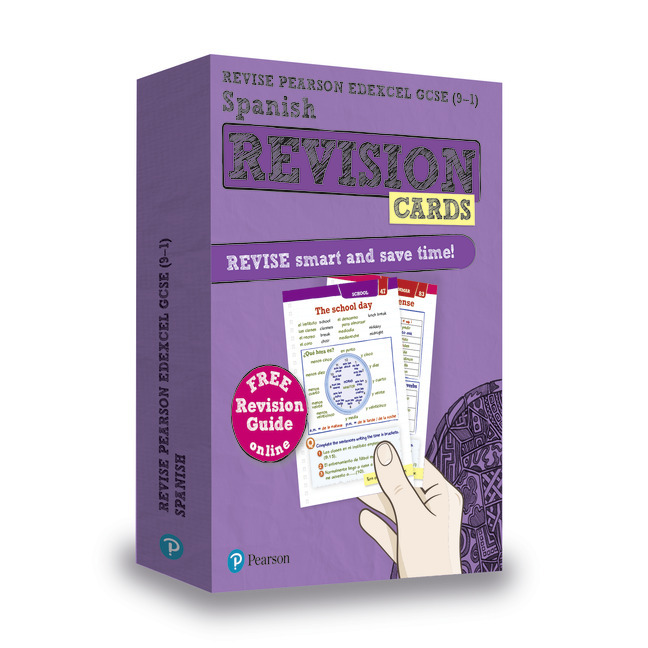 Cover: 9781292270296 | Pearson REVISE Edexcel GCSE Spanish: Revision Cards incl. online...