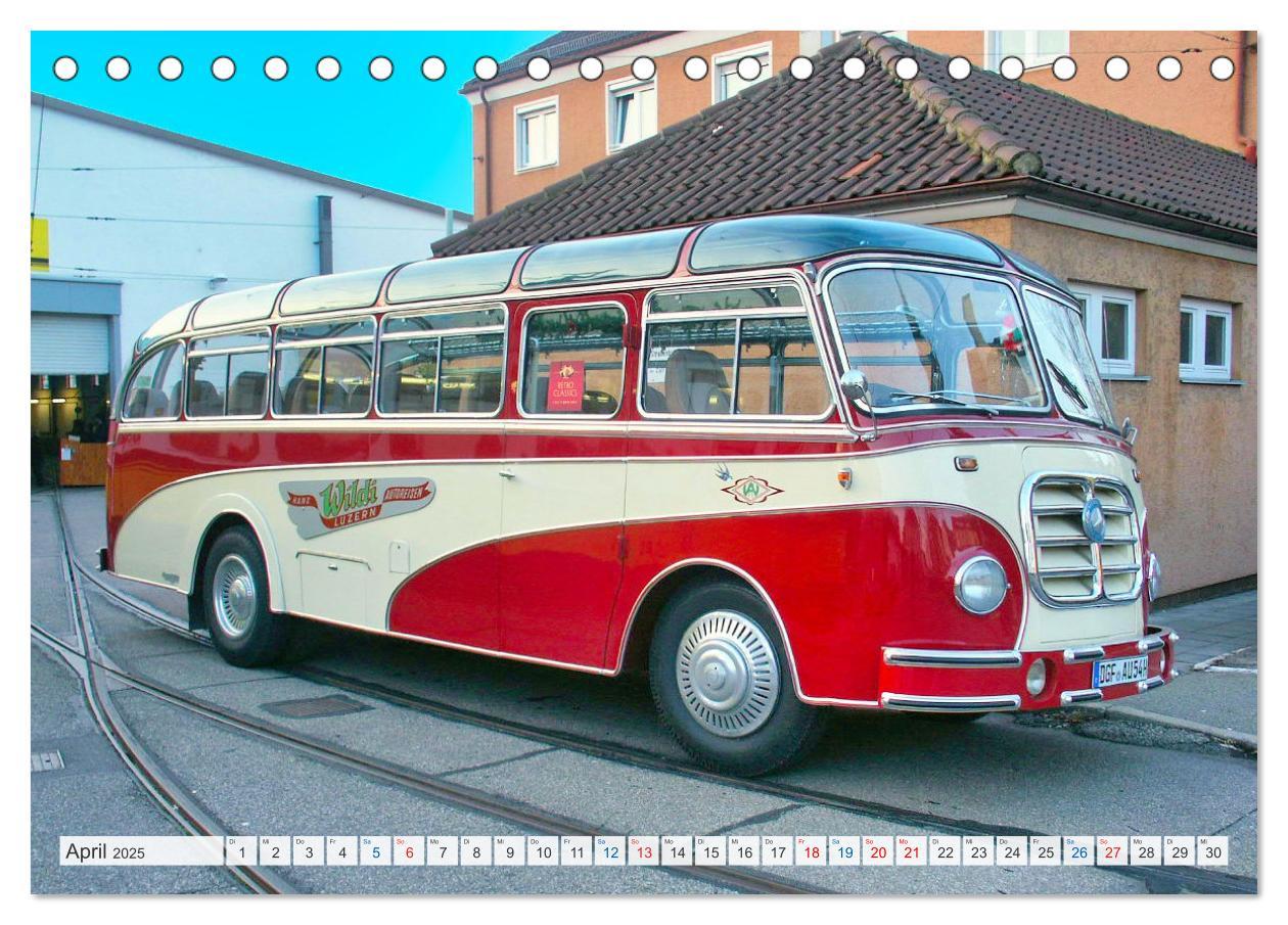 Bild: 9783383898495 | Historische und moderne Busse (Tischkalender 2025 DIN A5 quer),...