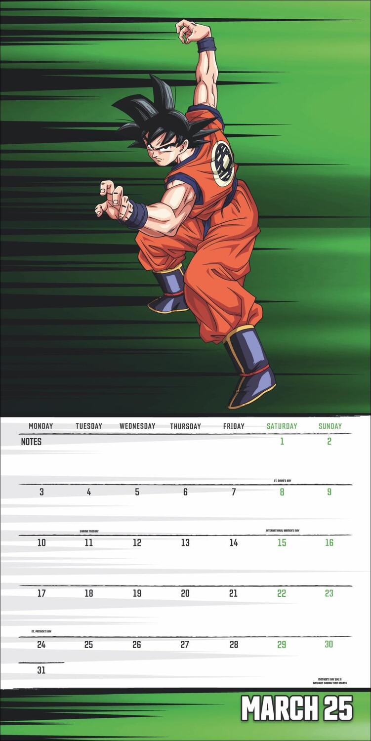 Bild: 9783840196881 | Dragon Ball Z Broschurkalender 2025 | Kalender | 28 S. | Englisch