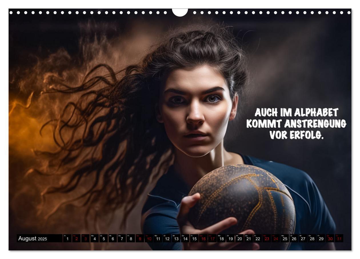 Bild: 9783383904622 | Motivation und Handball (Wandkalender 2025 DIN A3 quer), CALVENDO...