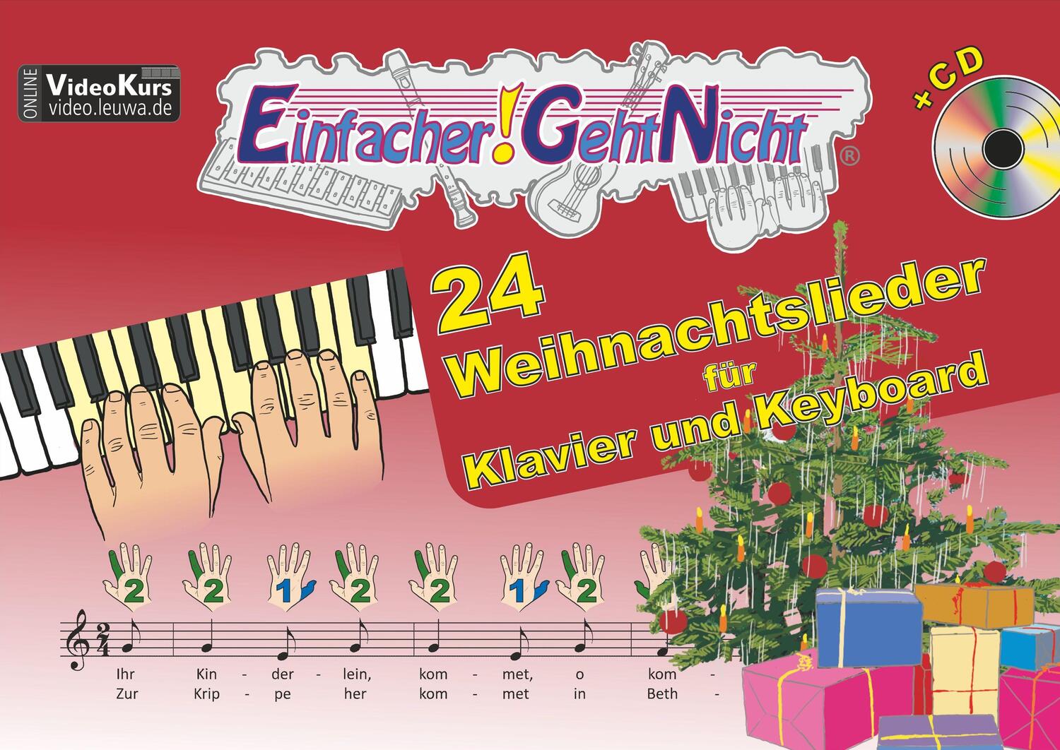 Cover: 9783940533296 | Einfacher!-Geht-Nicht: 24 Weihnachtslieder für Klavier und Keyboard...