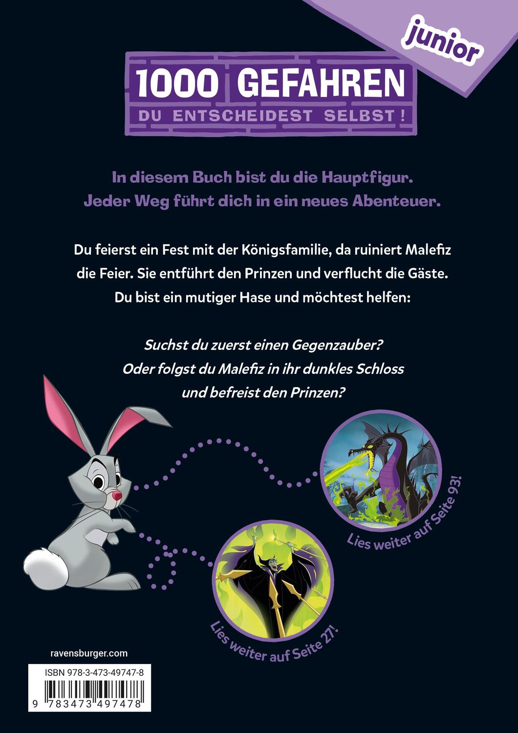 Rückseite: 9783473497478 | 1000 Gefahren junior - Disney Villains: Der Fluch der bösen Fee...