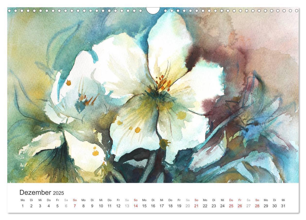 Bild: 9783435544998 | Blütenzauber - Aquarelle von ECKARD FUNCK (Wandkalender 2025 DIN A3...