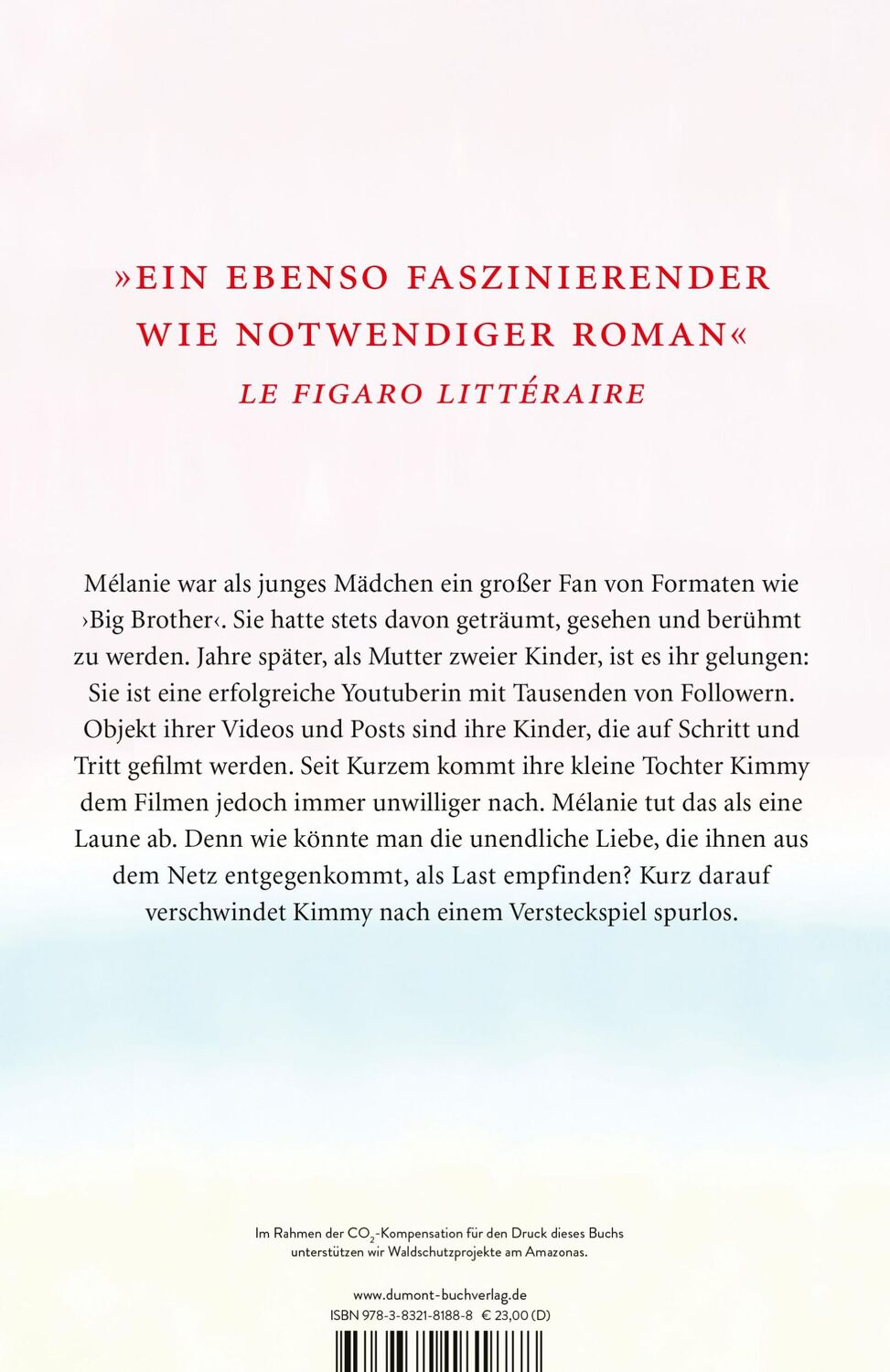 Rückseite: 9783832181888 | Die Kinder sind Könige | Roman | Delphine de Vigan | Buch | 320 S.