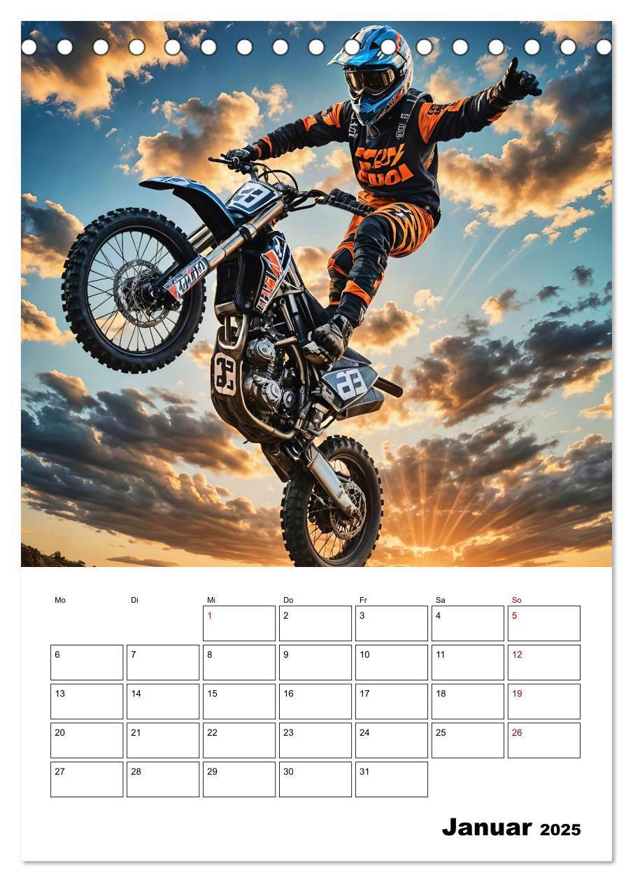 Bild: 9783457196762 | Vollgas und Adrenalin - Motocross-Action pur! (Tischkalender 2025...