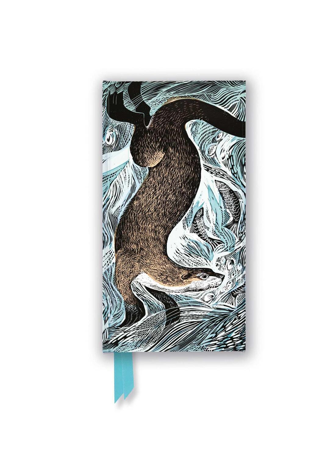 Cover: 9781804176245 | Angela Harding: Fishing Otter (Foiled Slimline Journal) | Buch | 2023