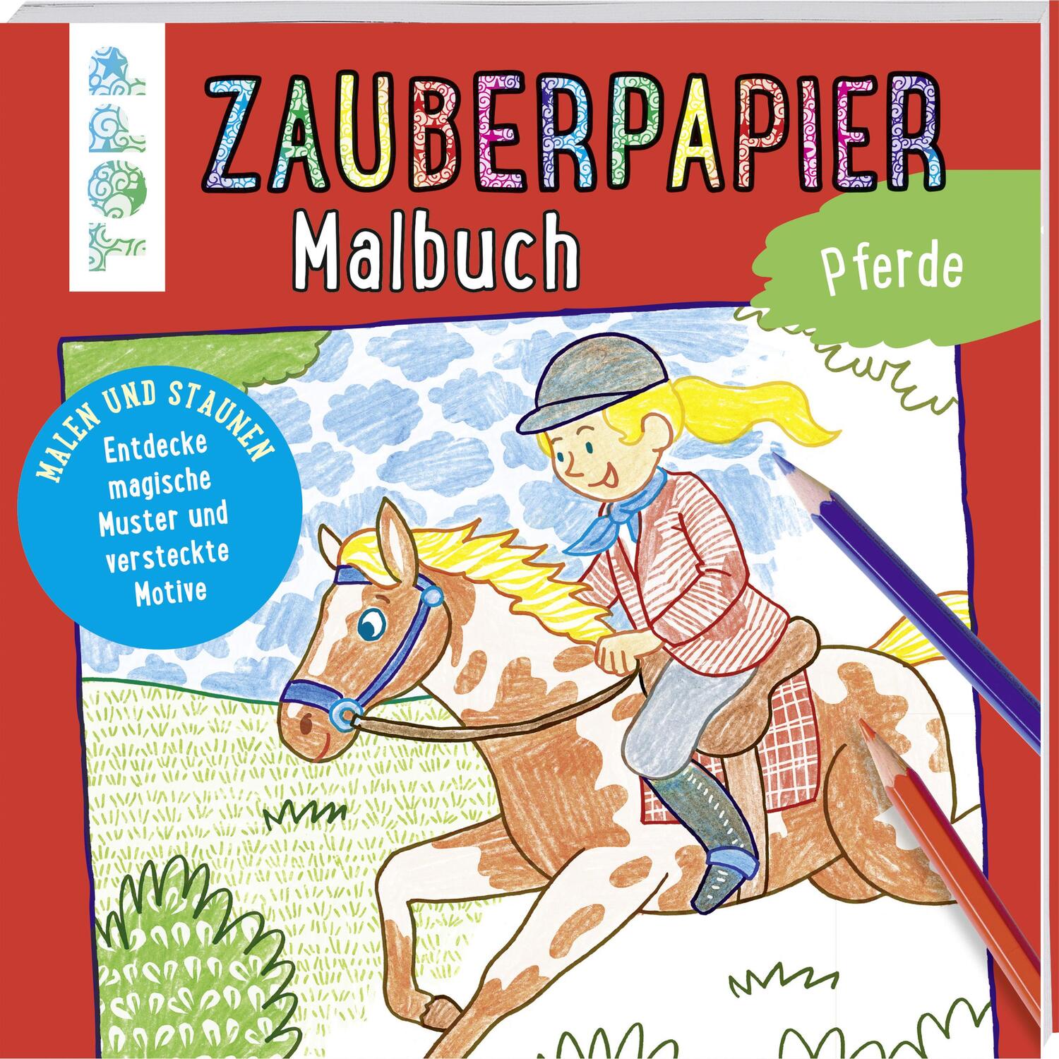 Cover: 9783772484520 | Zauberpapier Malbuch Pferde | Norbert Pautner | Taschenbuch | Deutsch