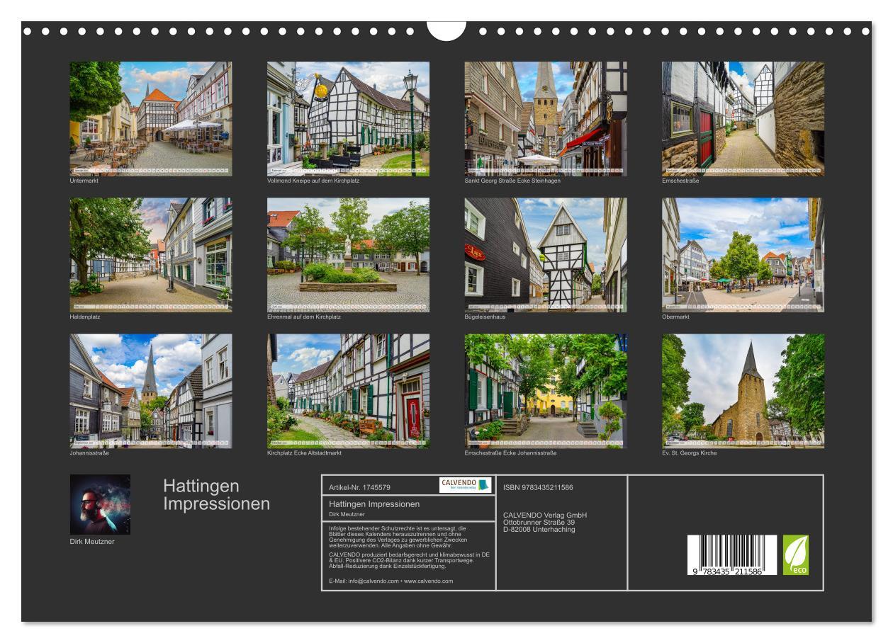 Bild: 9783435211586 | Hattingen Impressionen (Wandkalender 2025 DIN A3 quer), CALVENDO...