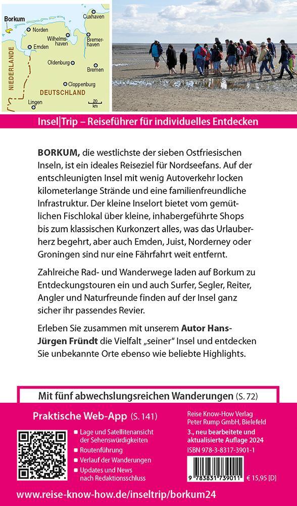 Rückseite: 9783831739011 | Reise Know-How InselTrip Borkum | Hans-Jürgen Fründt | Taschenbuch