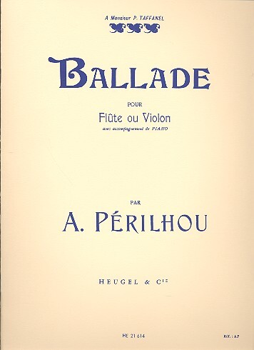 Cover: 9790047216144 | Ballade | Albert Perilhou | Buch | Éditions Alphonse Leduc