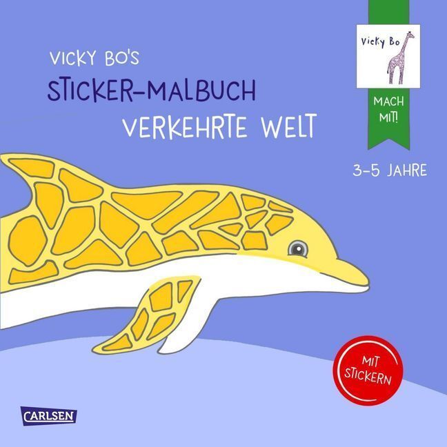 Cover: 9783551271549 | Vicky Bo's Sticker-Malbuch Verkehrte Welt: Erstes Malen, Zeichnen...