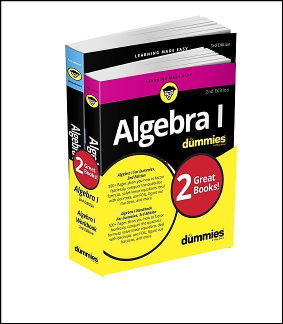 Cover: 9781119387084 | Algebra I For Dummies Book + Workbook Bundle | Mary Jane Sterling
