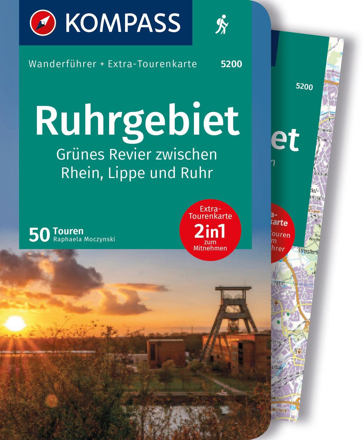 Cover: 9783991218487 | KOMPASS Wanderführer Ruhrgebiet, 50 Touren | Raphaela Moczynski | Buch