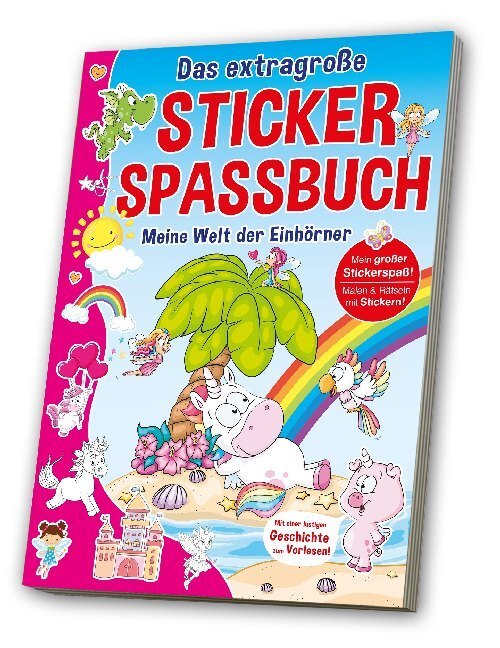 Cover: 4019393910939 | Das extragroße Stickerspaßbuch - Meine Welt der Einhörner | Buch