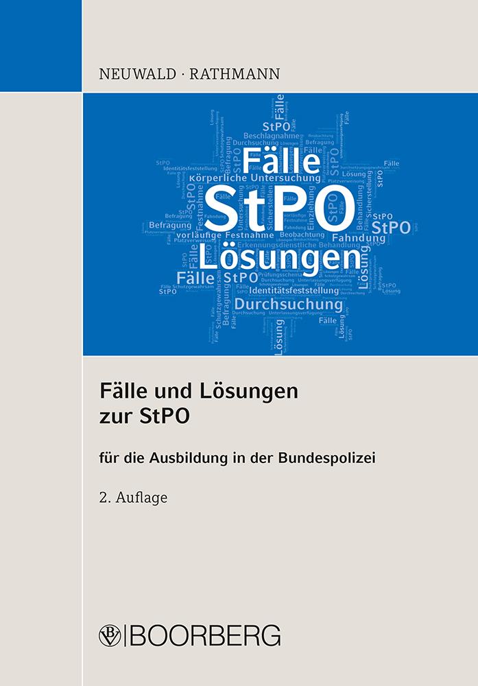 Cover: 9783415069794 | Fälle und Lösungen zur StPO | für die Ausbildung in der Bundespolizei